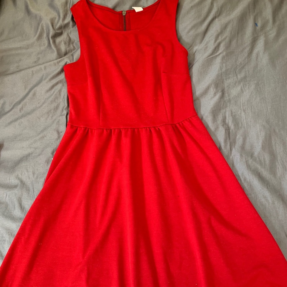 Simple red dress